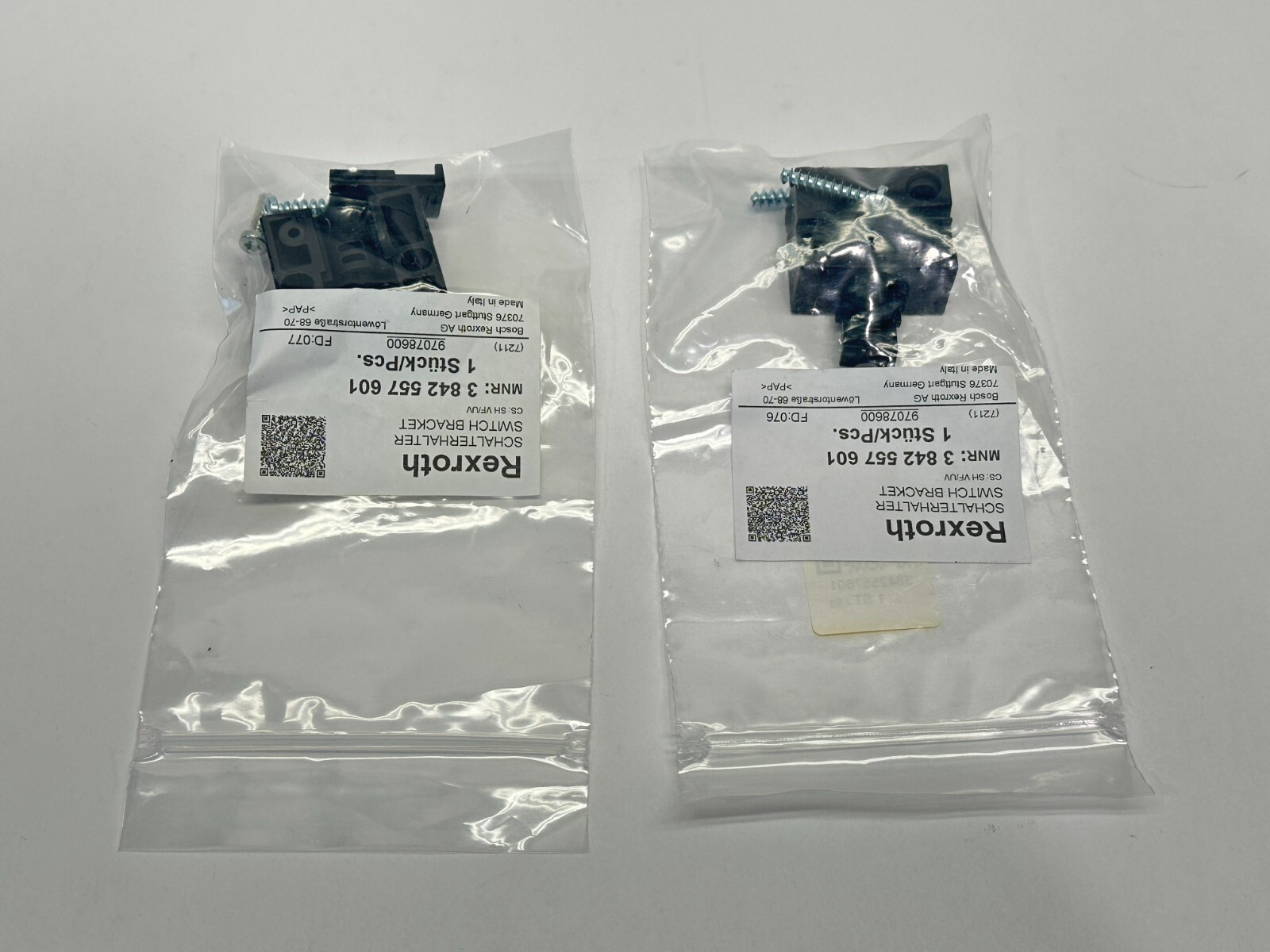 Bosch Rexroth 3842557601 Switch Bracket SH VF/UV LOT OF 2