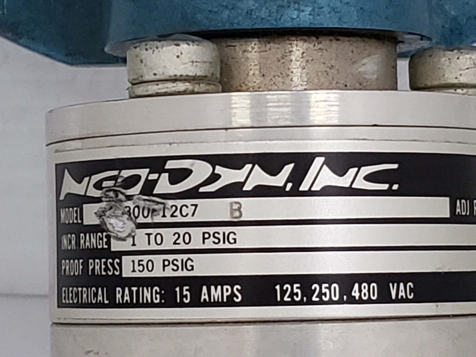 NEO-DYN 300P12C7 PRESSURE SWITCH 1-20PSI RANGE 150 PROOF PRESSURE