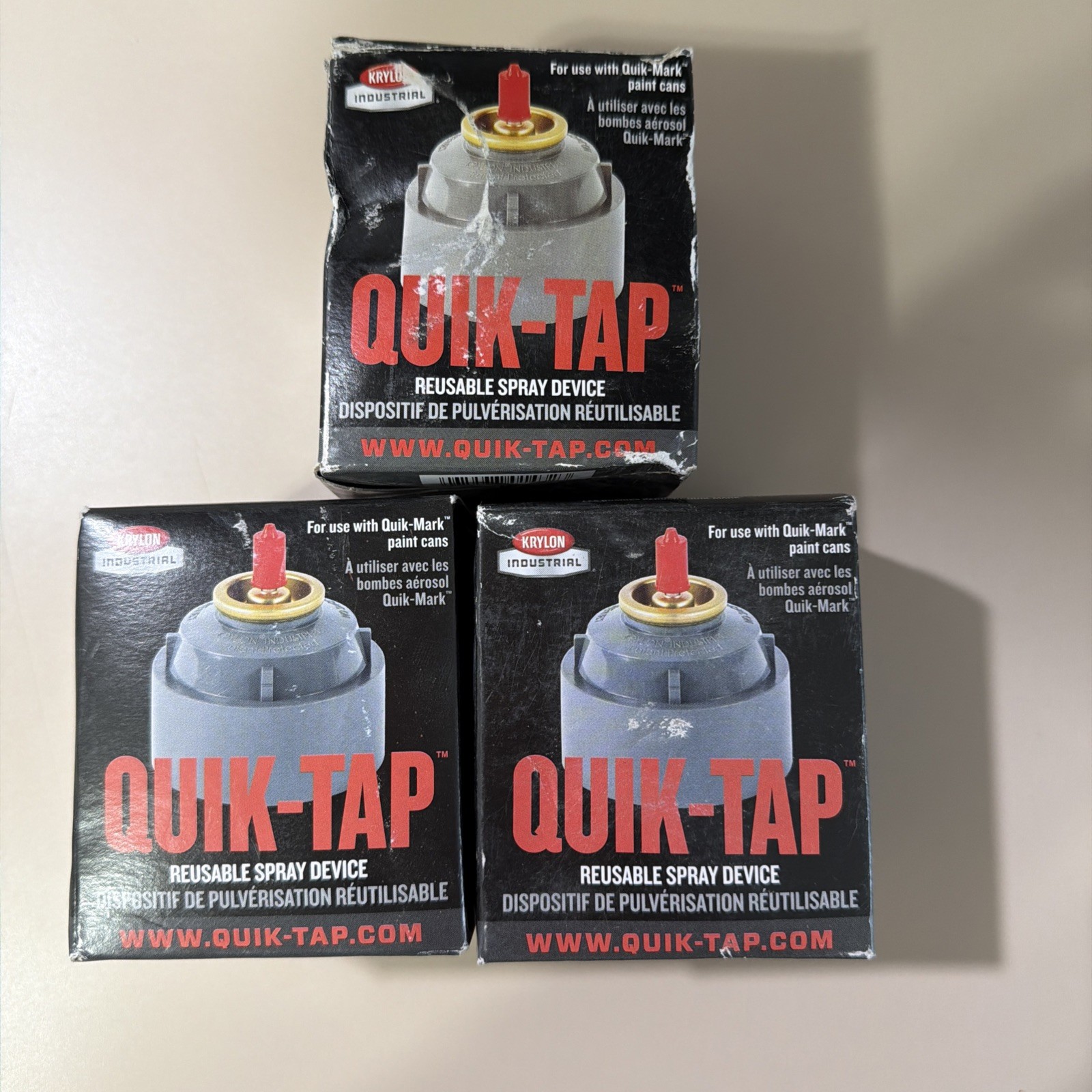 3 Krylon Industrial QT1000000 Marking Tap, Steel/Plastic, 3″ New/ Box Damage
