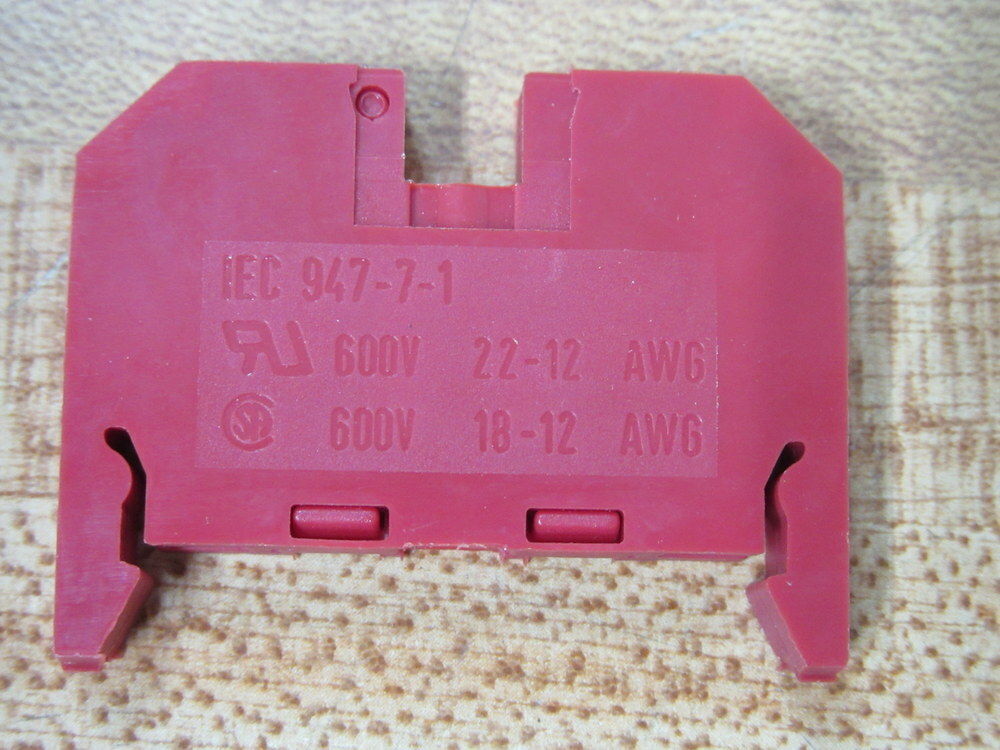 Siemens 8WA1-011-1BF21 Terminal Block 8WA10111BF21 Red (Pack of 33)