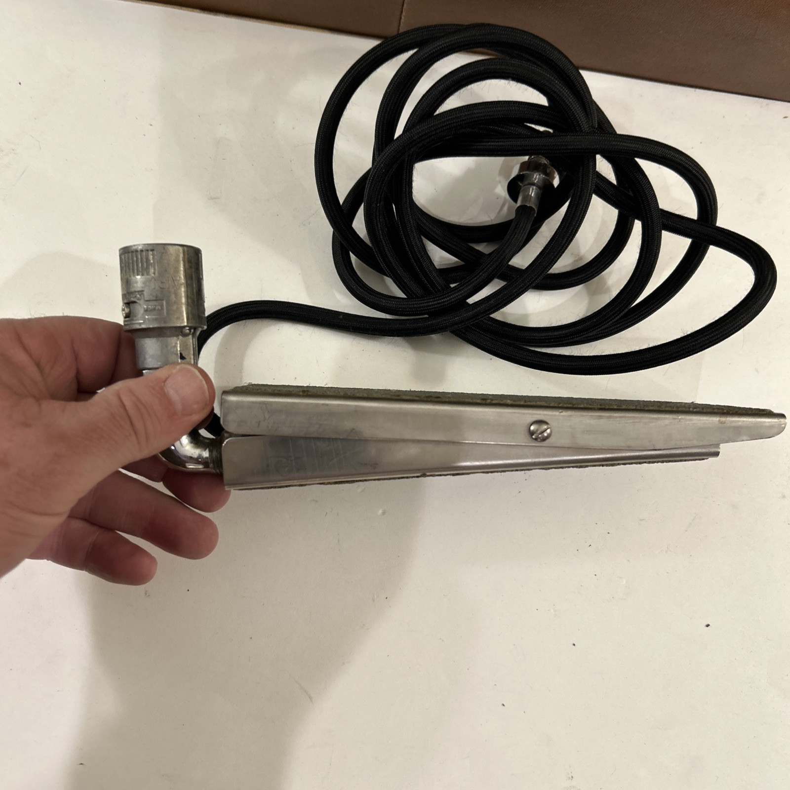 Vintage Schrader Pneumatic Foot Pedal With Hose