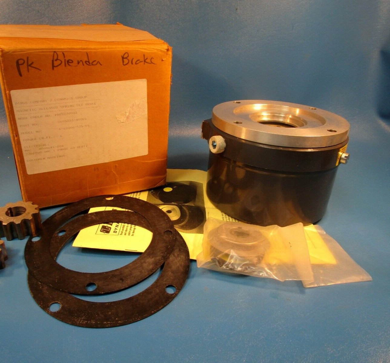 Dings Dynamics S605353-400U1 Magnetic Release Spring Set Brake, 3/4″ Bore Gear