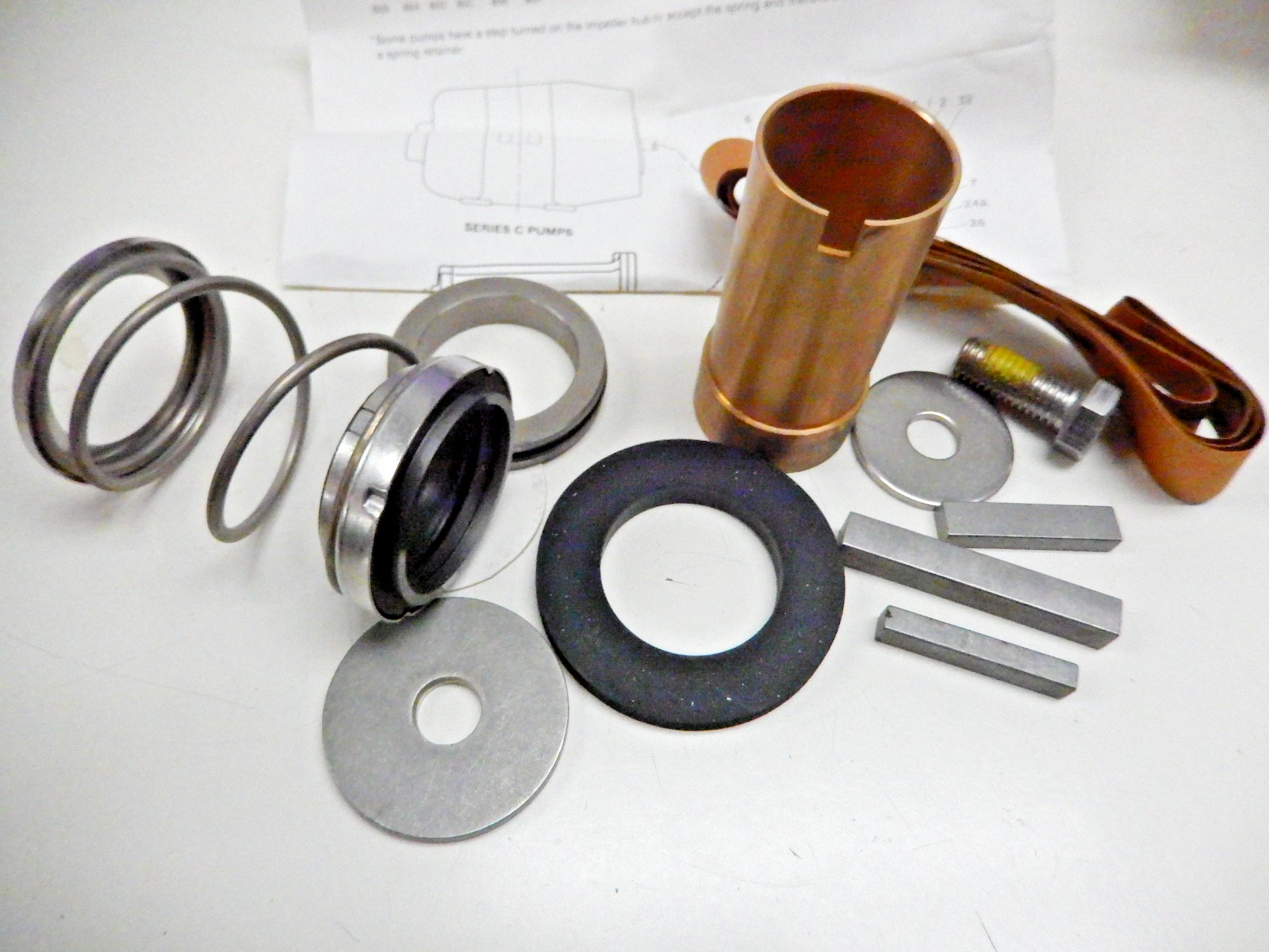 Peerless Pump 2697166 Seal and 2691521 Bronze Pump Shaft Sleeve