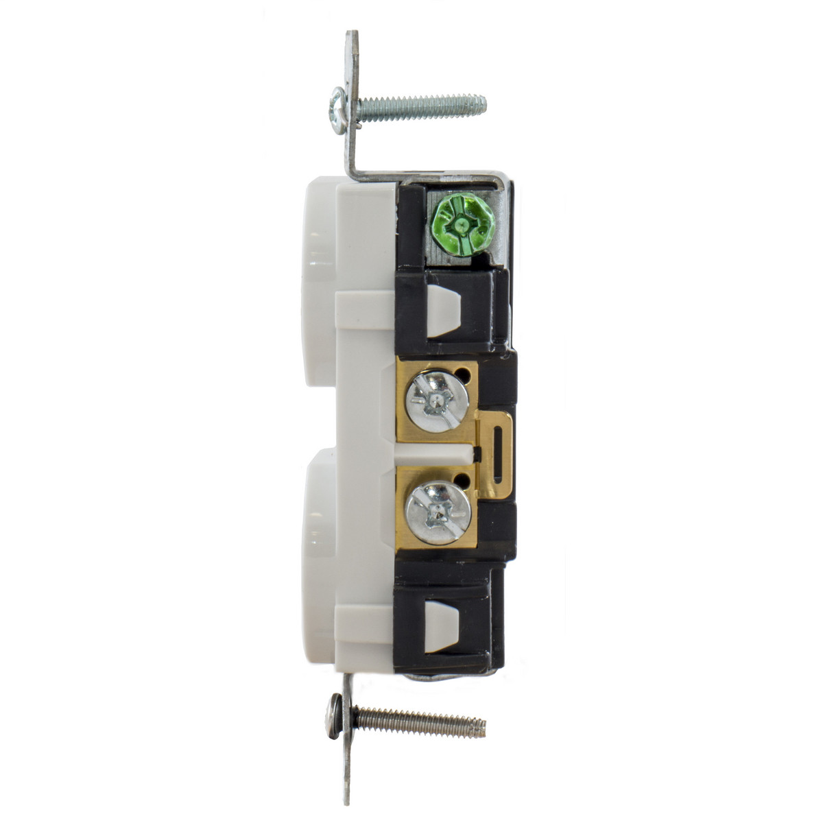 Hubbell 20A 125V 2-Pole 3-Wire NEMA 5-20R Duplex Receptacle White