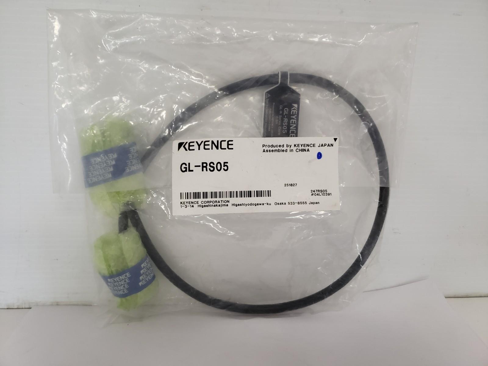 KEYENCE GL-RS05 SAFETY LIGHT CURTAIN CABLE 0.5M GL-R SERIES NNB