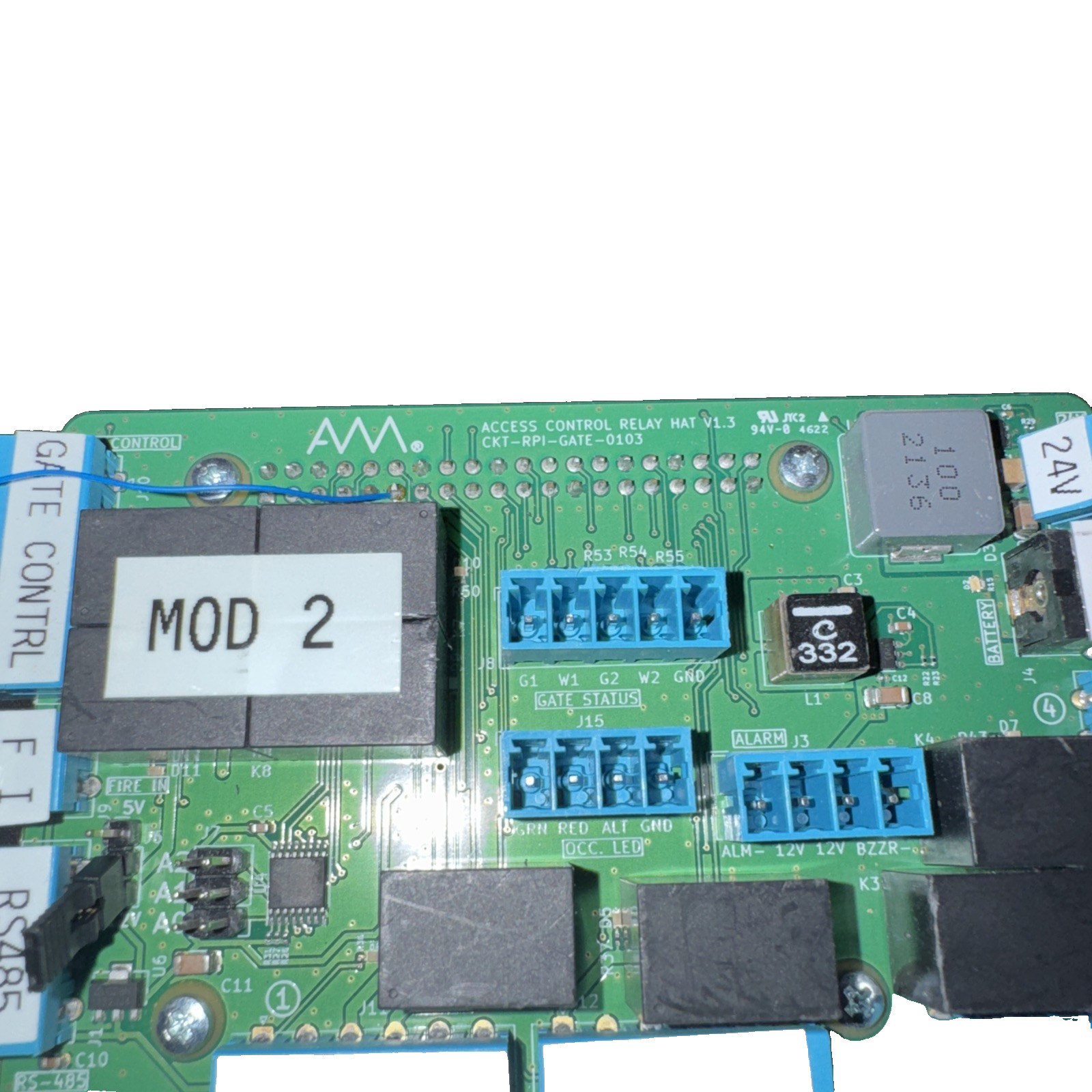 ACcess Control Relay HAT V1.3 CKT-RP1-Gate-0103