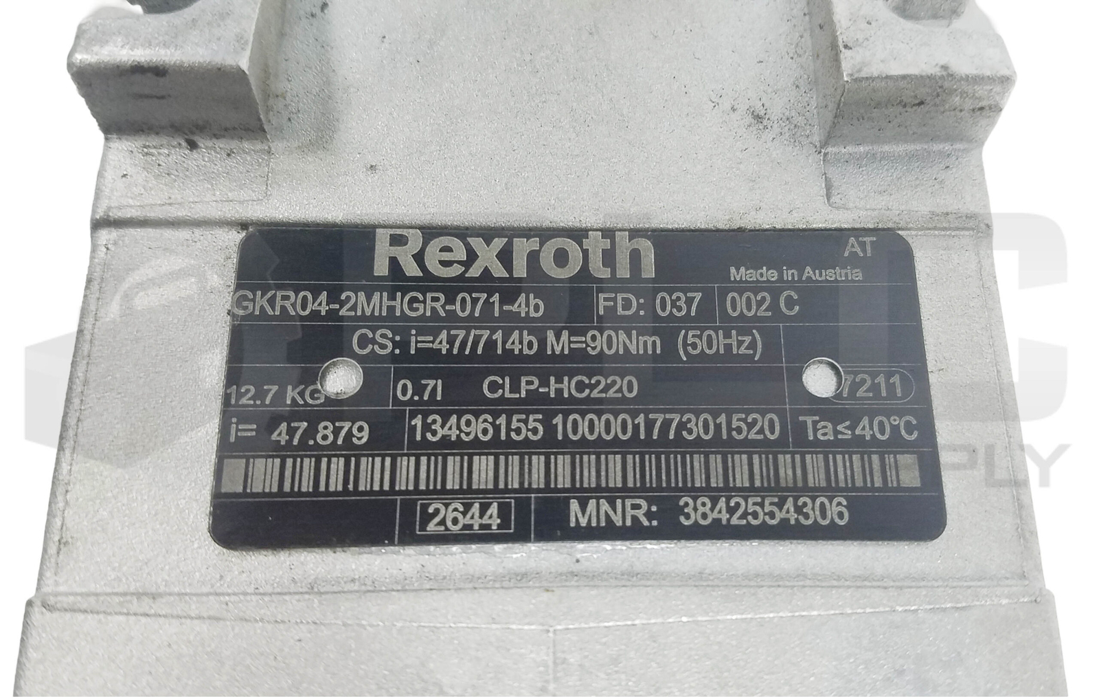 NEW REXROTH GKR04-2MHGR-071-4b GEAR MOTOR RATIO: 47.879, 3842554306, 13496159