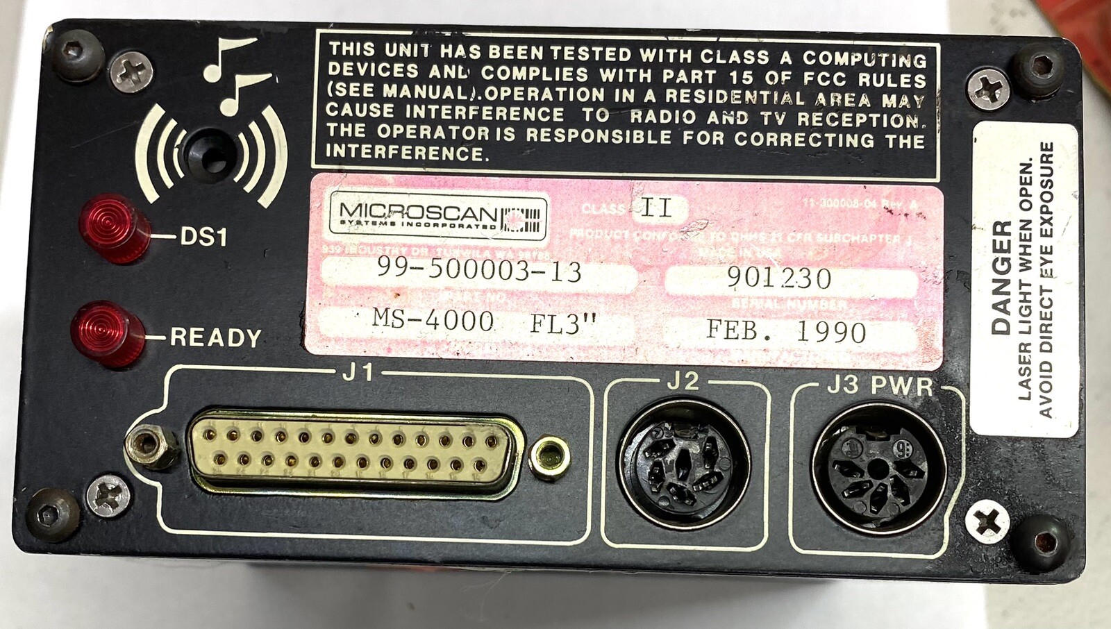 Microscan 99-500003-13 MS-4000 Barcode Decoder Scanner