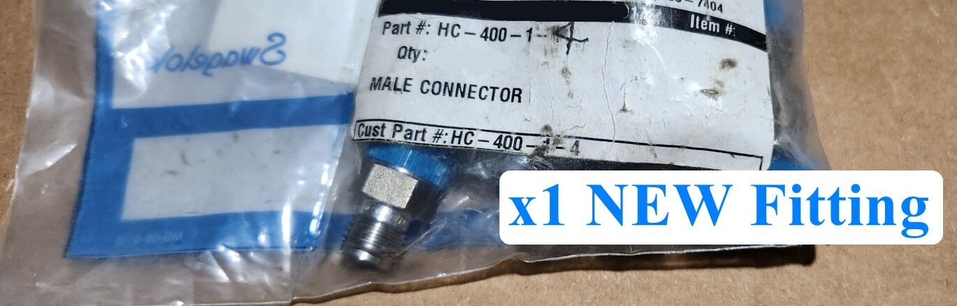NEW Swagelok HC-400-1-4 ALLOY C-276 TUBE FITTING MALE 1/4IN TUBE OD X 1/4IN MNPT