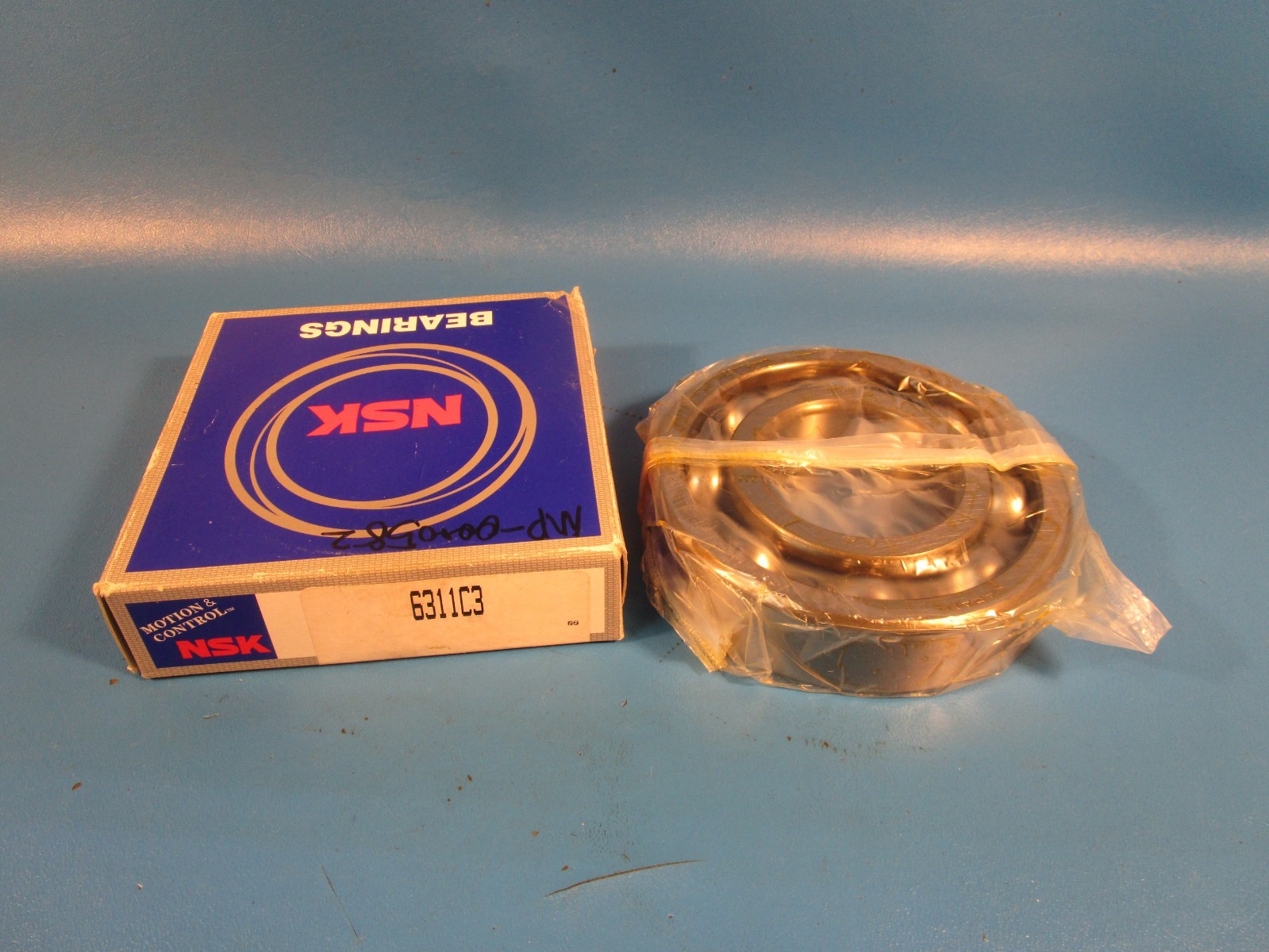 NSK 6311 C3, Ball Bearing Deep Groove 55mm ID X 120mm OD X 29mm Width, C3
