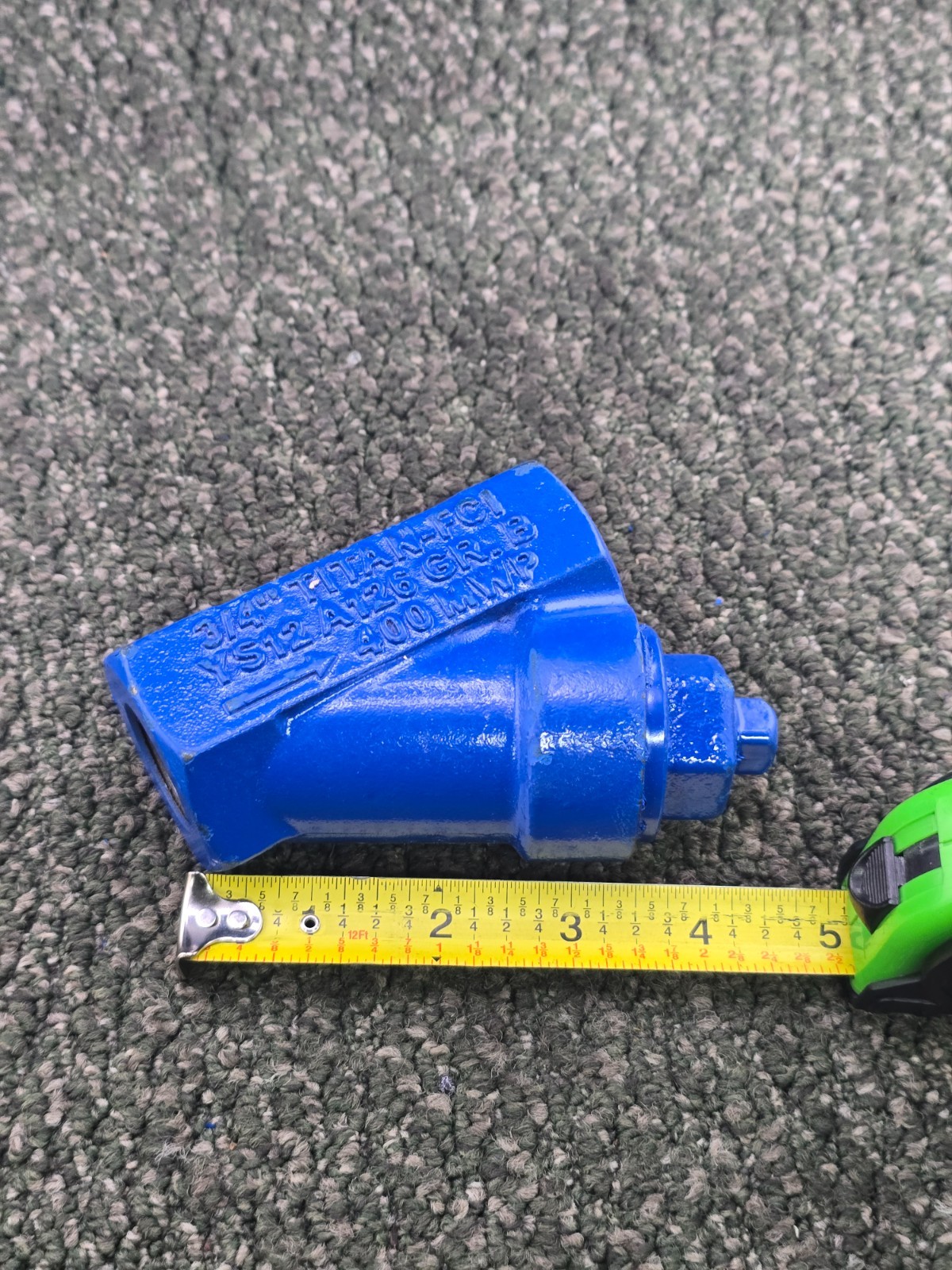 Titan-FCI YS12-Cl A126: 3/4″ Strainer Trap 400PSI Blue Grade B