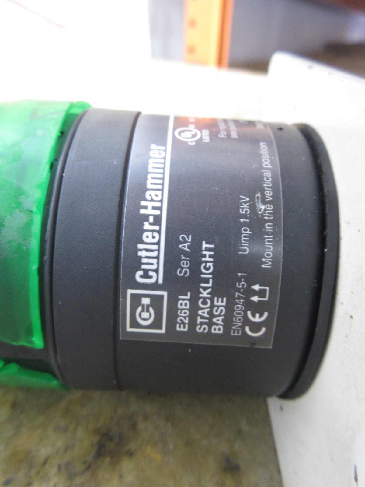 OKUMA ESV-3016 CUTLER HAMMER E26BL SERA2 STACK LIGHT BASE EN60947-5-1 ALARM LAMP