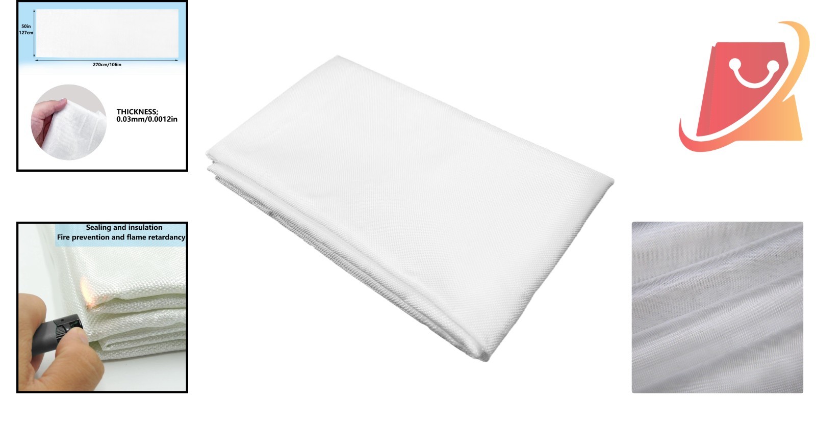 Fiberglass Cloth Woven Material 1.5oz 0.03mm for Boat RC Plane Auto Repair
