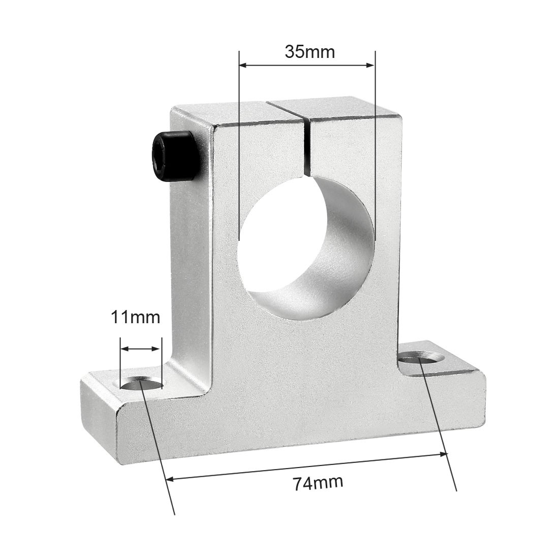 SK35 Linear Motion Rail Clamping Rod Rail Guide Support for 35mm Dia Shaft