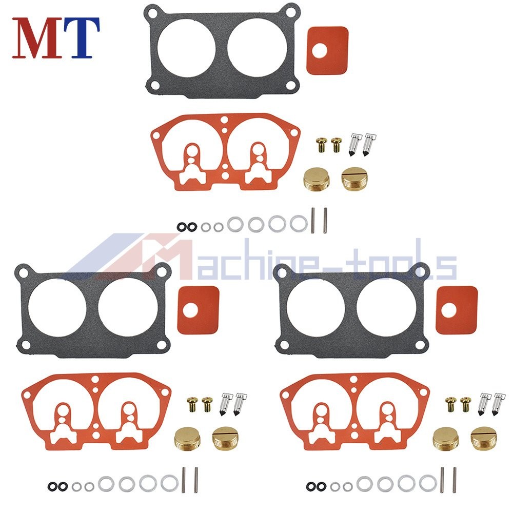 3× Carburetor Rebuild Kit For Outboard For Yamaha V-6 150 175 200 225 HP 86-95