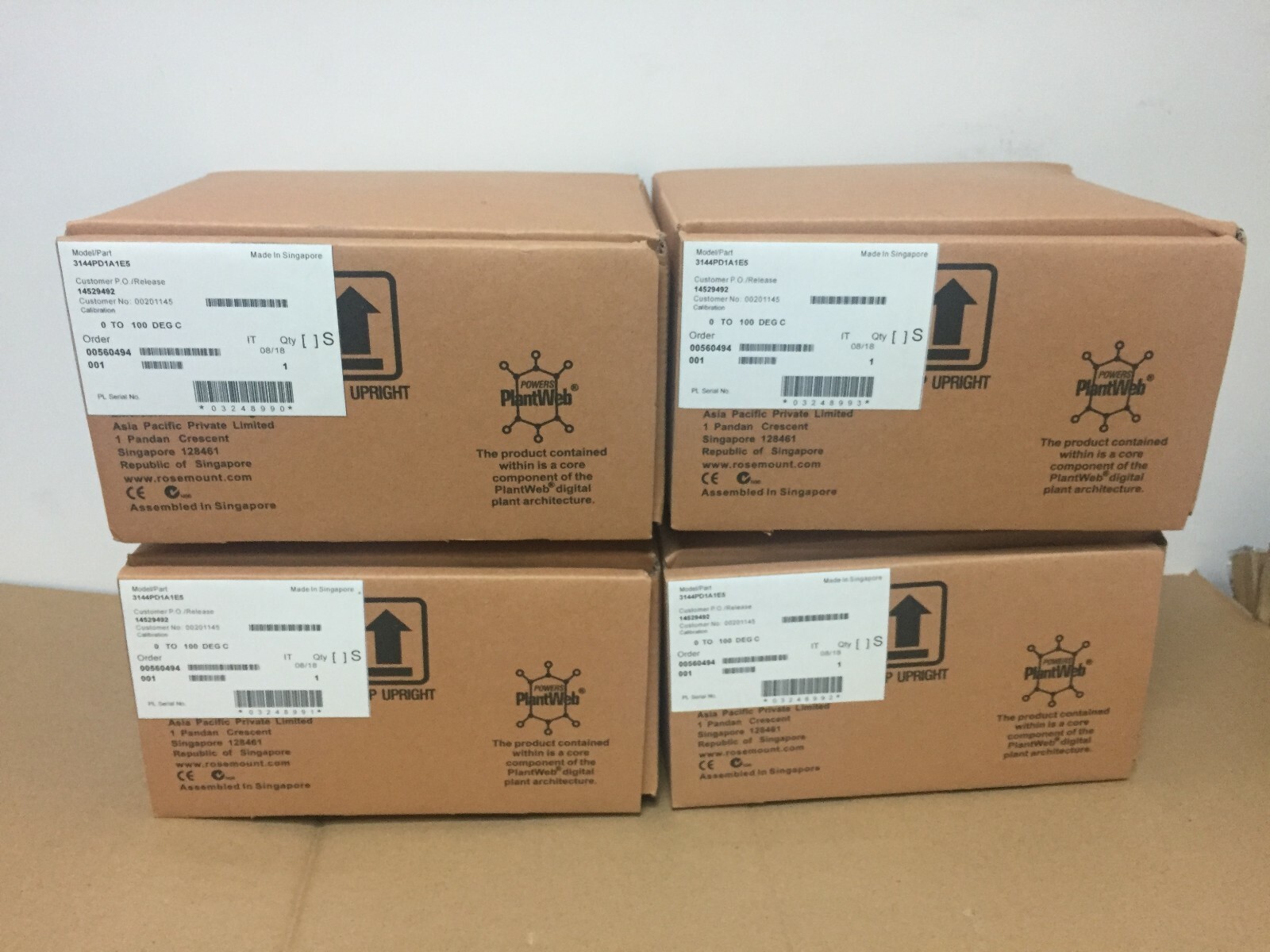 Rosemount TEMPERATURE TRANSMITTER 3144PD1A1E5 NEW