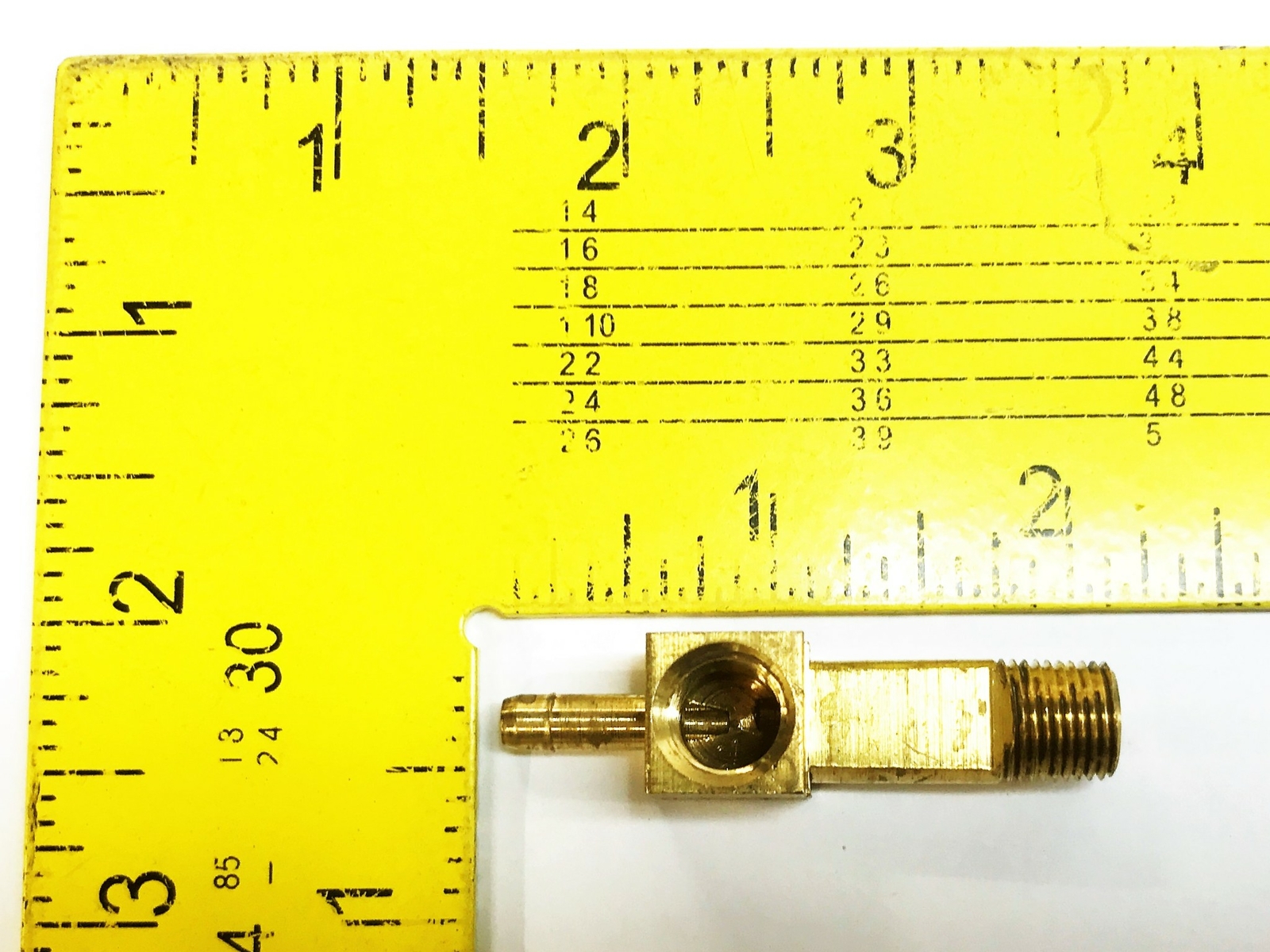 Unbranded Brass 1/8″ Male x 1/8″ Female x 1/16″ Barb Union Tee [Lot of 5] NOS