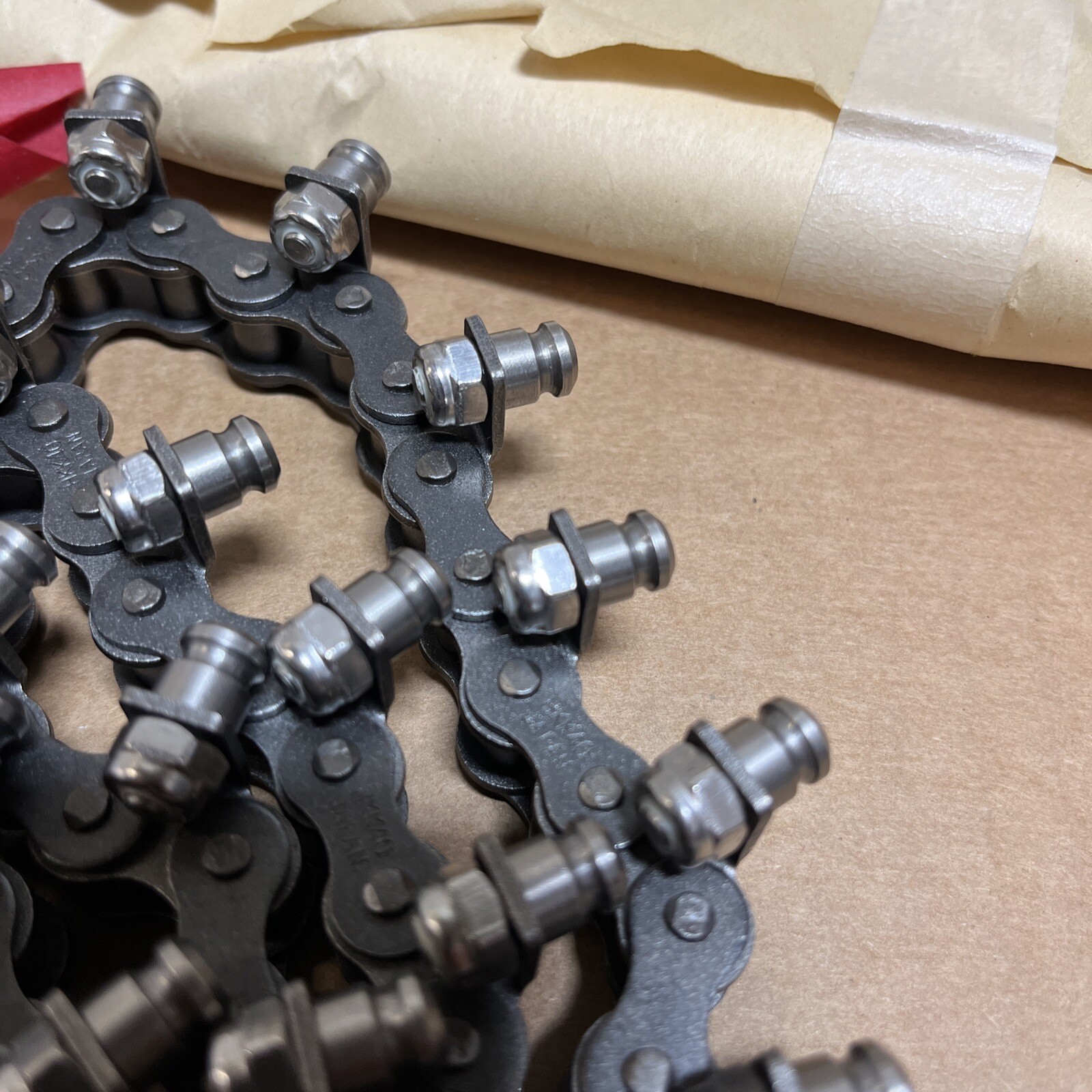 New Qty 2 Ackley Machine HKK40 Chain Single Lug 183 Bars QR O-ring 99220-00151