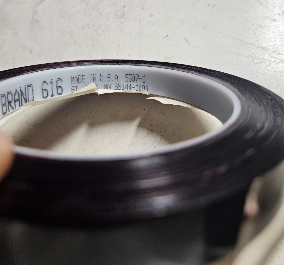 3M Scotch 616 Lithographers UPVC Tape 1/2 in. x 72 yds, Ruby Red, One Roll