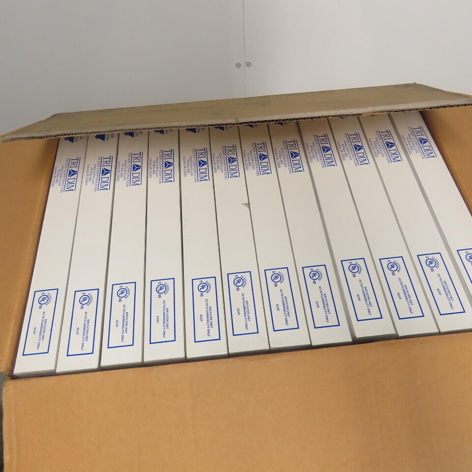 Tri Dim 825P Tri-Pleat 16″ x 25″ x 2″ Air Filter Lot Of 12