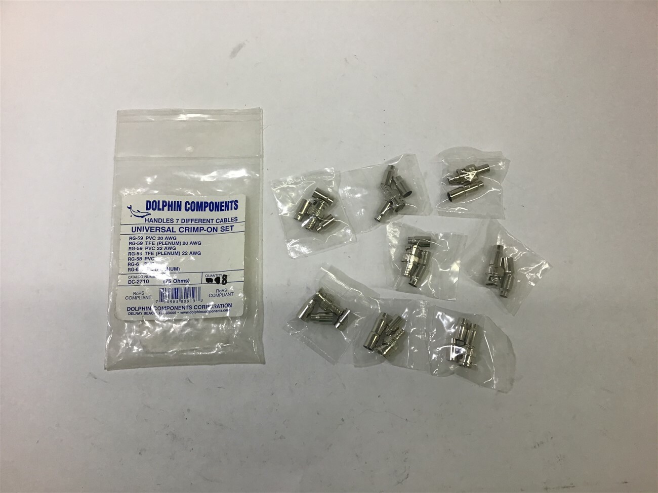 Dolphin Components DC-2710 Universal Crimp-On Set 8 Pcs