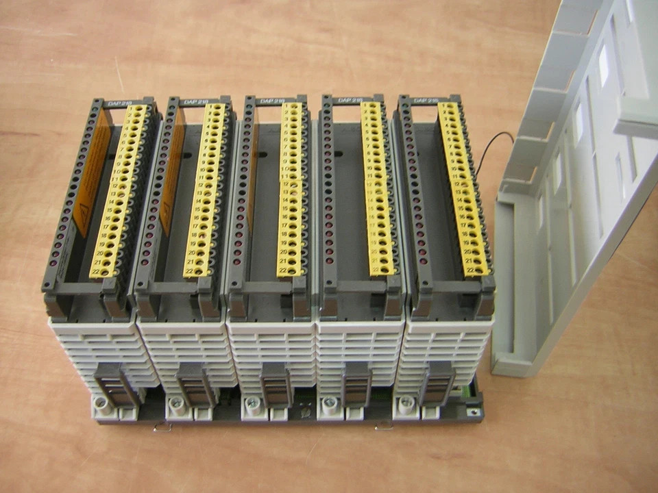 ✅ 5 AEG MODICON DAP218 DAP 218/AS-BDAP-218 W/ DTA 201 RACK