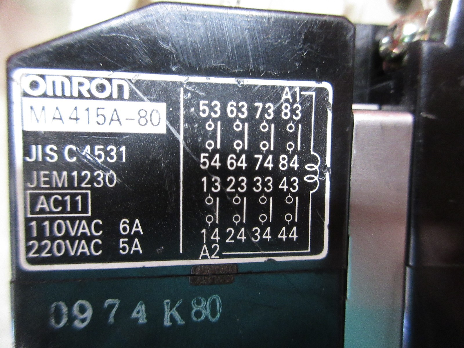 OMRON SWITCH MA415A-80 JISC4531 JEM1230 0974K80 CNC