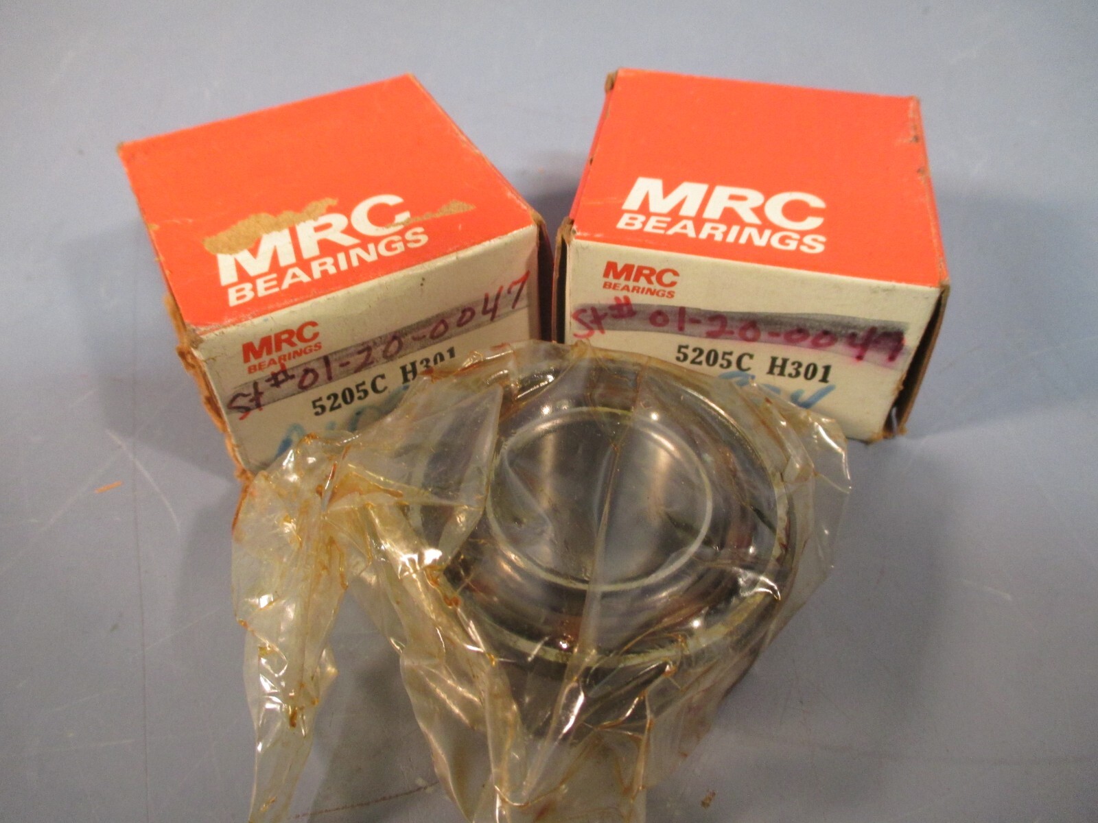Lot of 2 MRC Bearings Deep Groove Ball Bearing 5205C-H301