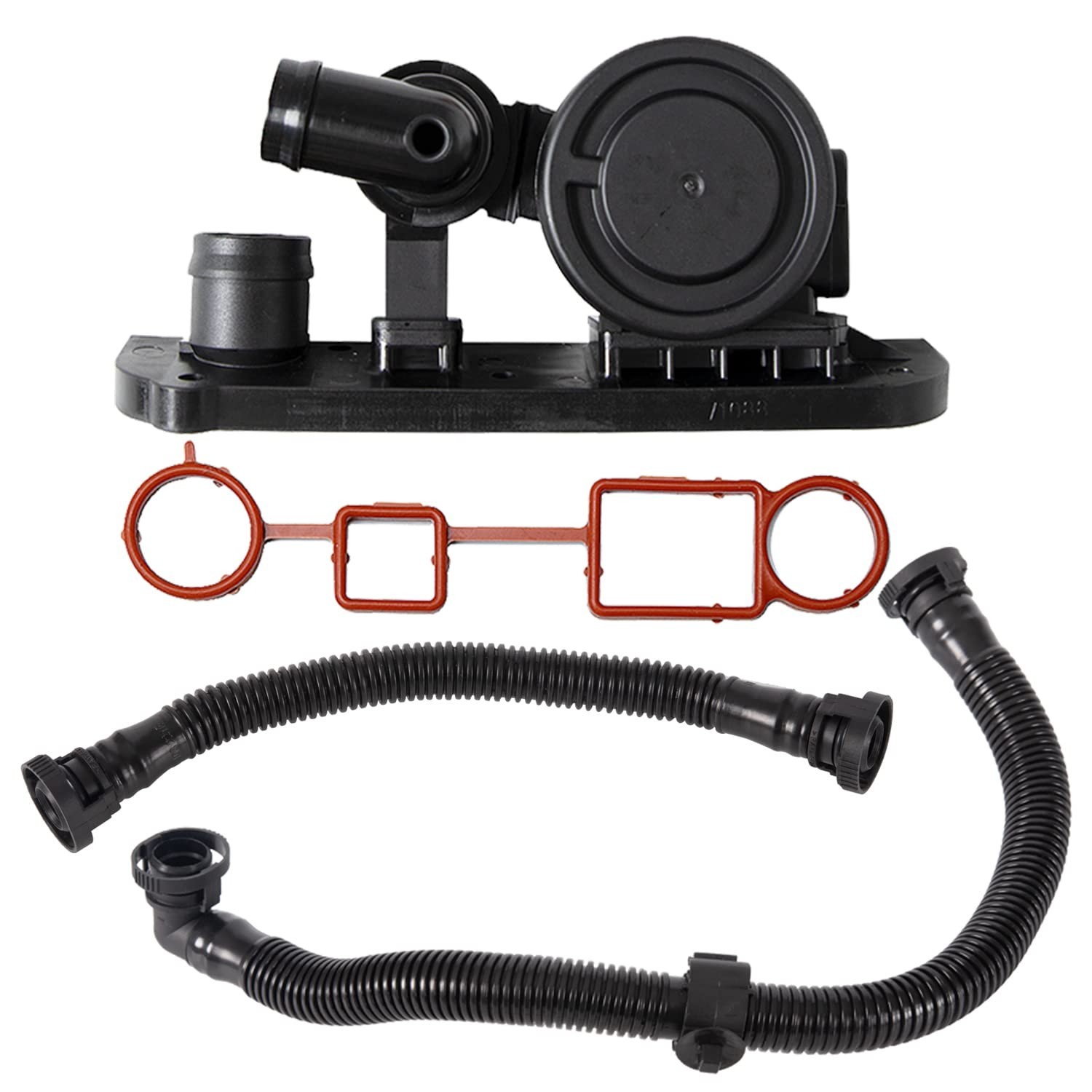 PCV Crankcase Vent Valve + Gasket + Hose Replacement For 2005-2016 VW Jetta Pass