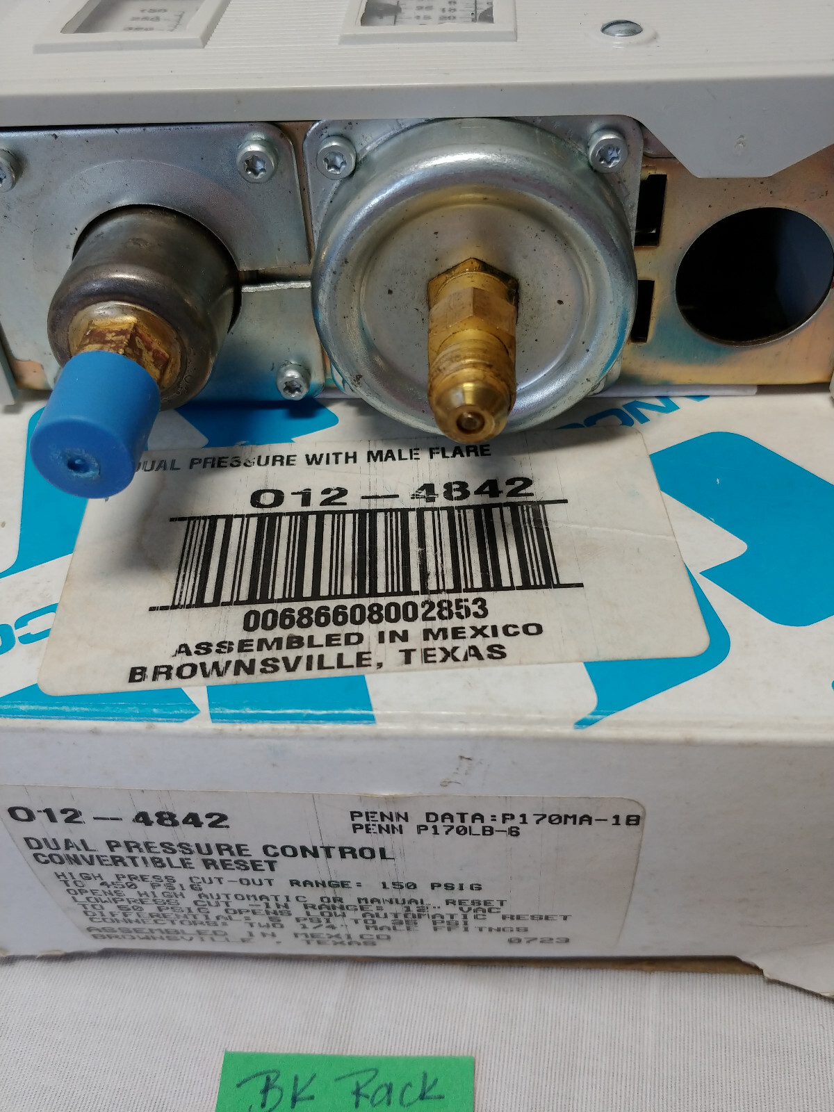 RANCO O12-4842 / O124842 Dual Pressure Control Convertible Reset