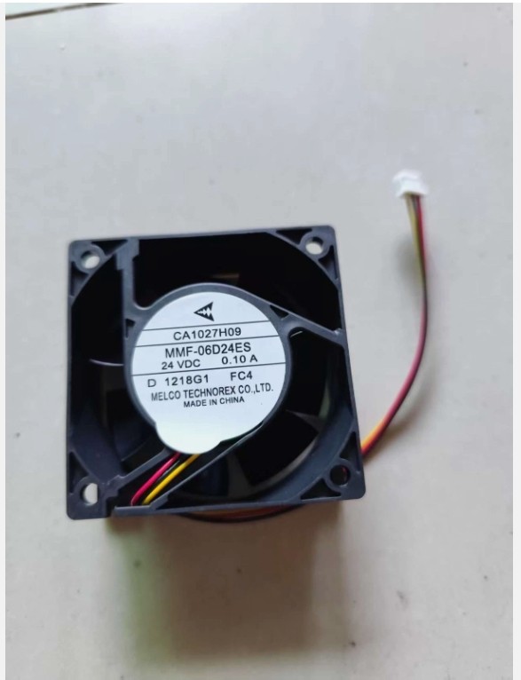 1 PCS MELCO Fan CA1027H09 MMF-06D24ES-FC4 DC 24V 0.10A 60*60*25MM 3 Pin