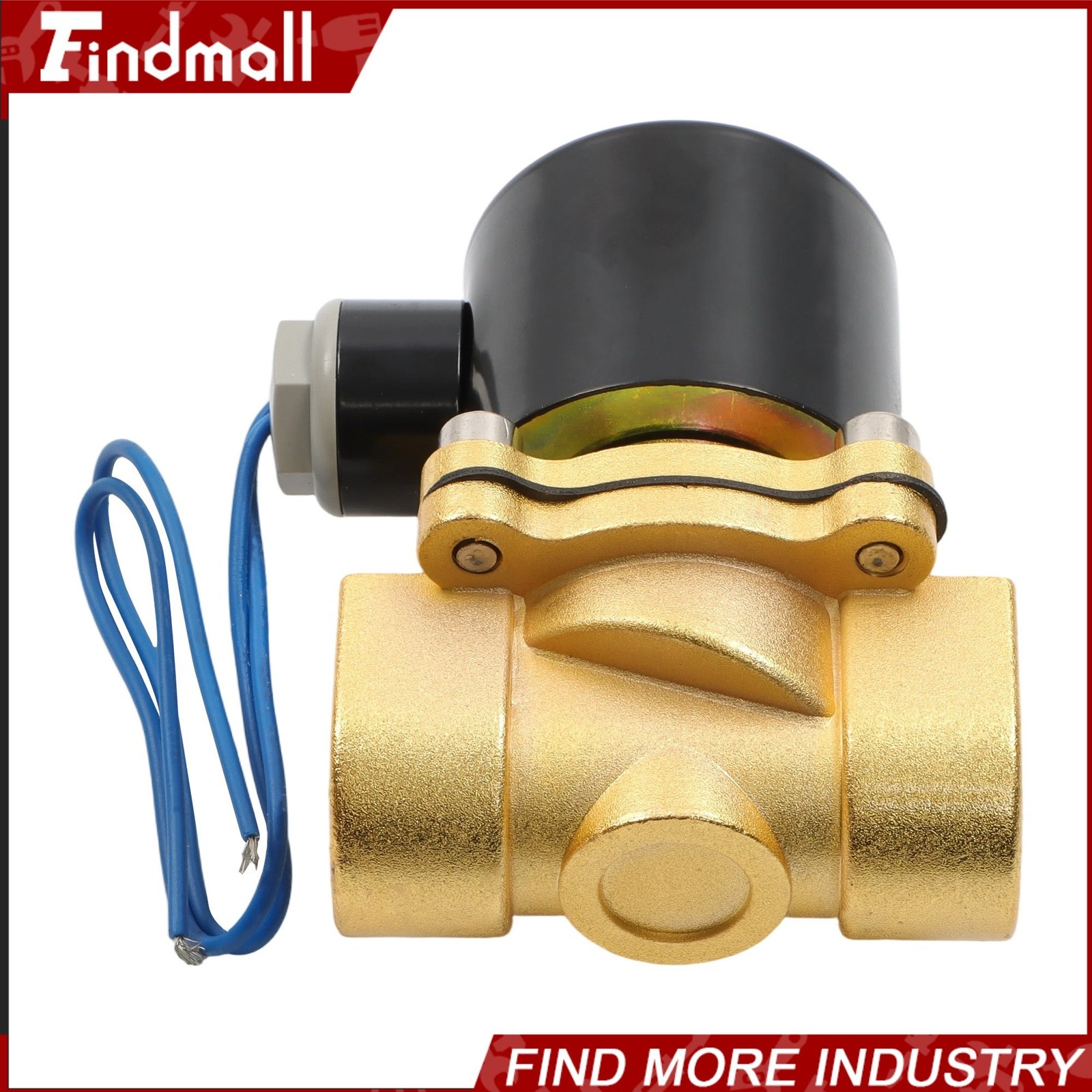 Findmall 3/4 Inch Solenoid Valve Air Water N/C Gas Oil Normally Closed 12V 220V