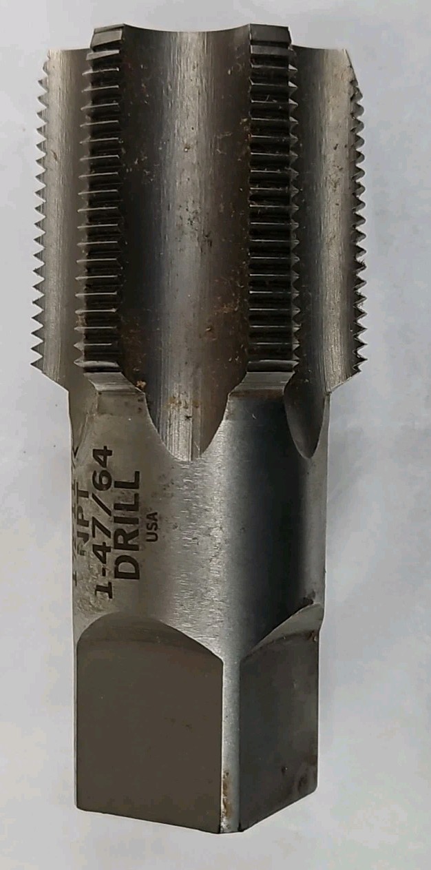 Hanson Irwin 1909 1-1/2″ NPT 6 Flute Tapered Pipe Tap USA 1.5″