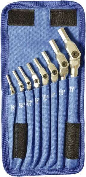 Bondhus 17 8 Piece, 1/8 to 3/8″ Hex Driver Set Comes in Canvas Pouch