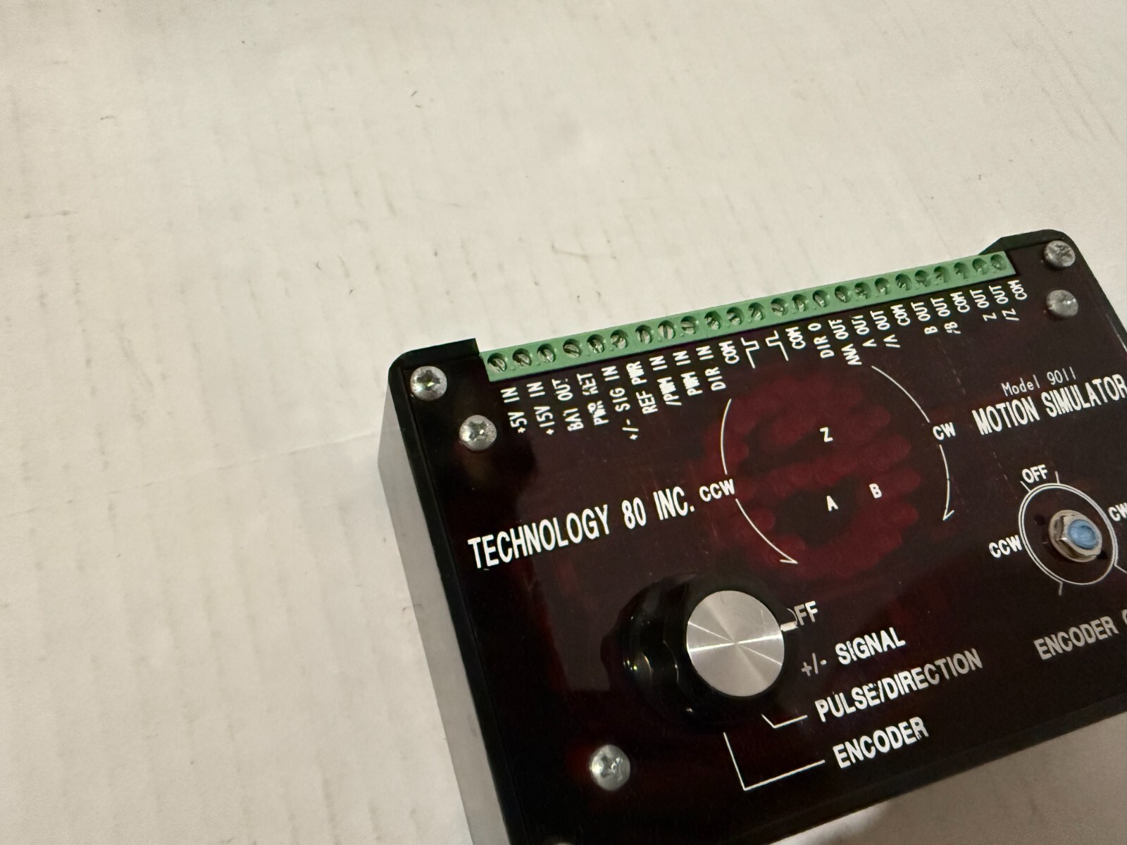 Technology 80 Tech80 Model 9011 Test Debug Troubleshoot Motion Simulator