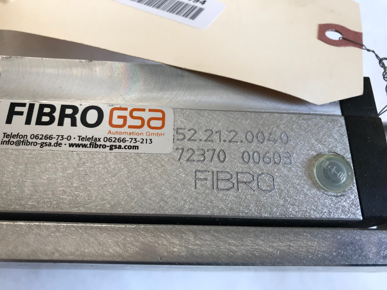 NEW FIBRO GSA 52.21.2.0040 72370 00603 PNEUMATIC GRIPPER CYLINDER,SD