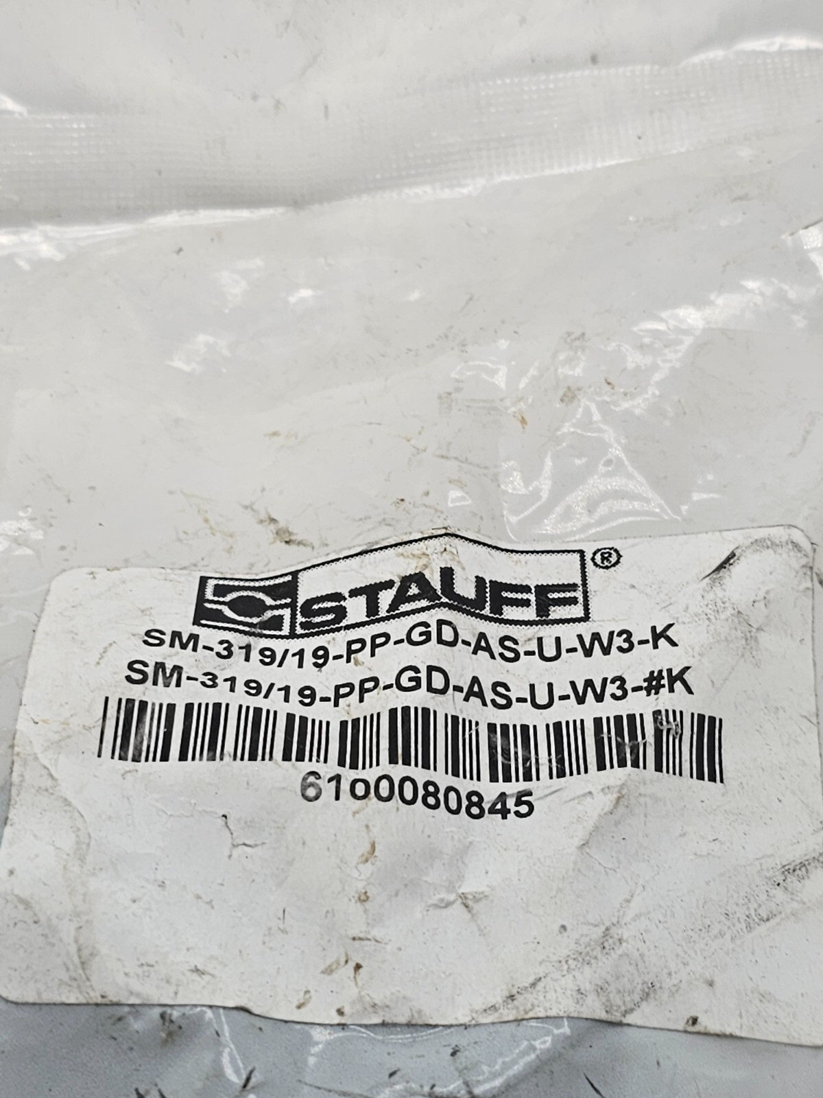 (QTY 4) Stauff 19mm Polypropylene Mounting Clamp Assy SM-319/19-PP-GD-AS-U-W3