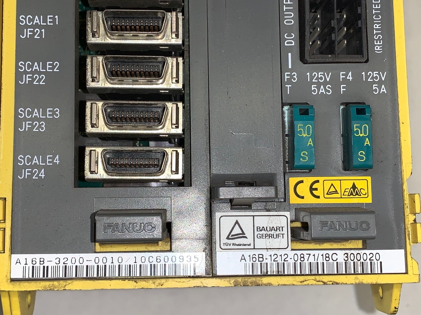 FANUC MULTI-PORT POWER SUPPLY 6 SLOT RACK A02B-0200-B503 200-240 VOLT 2-7 AMP
