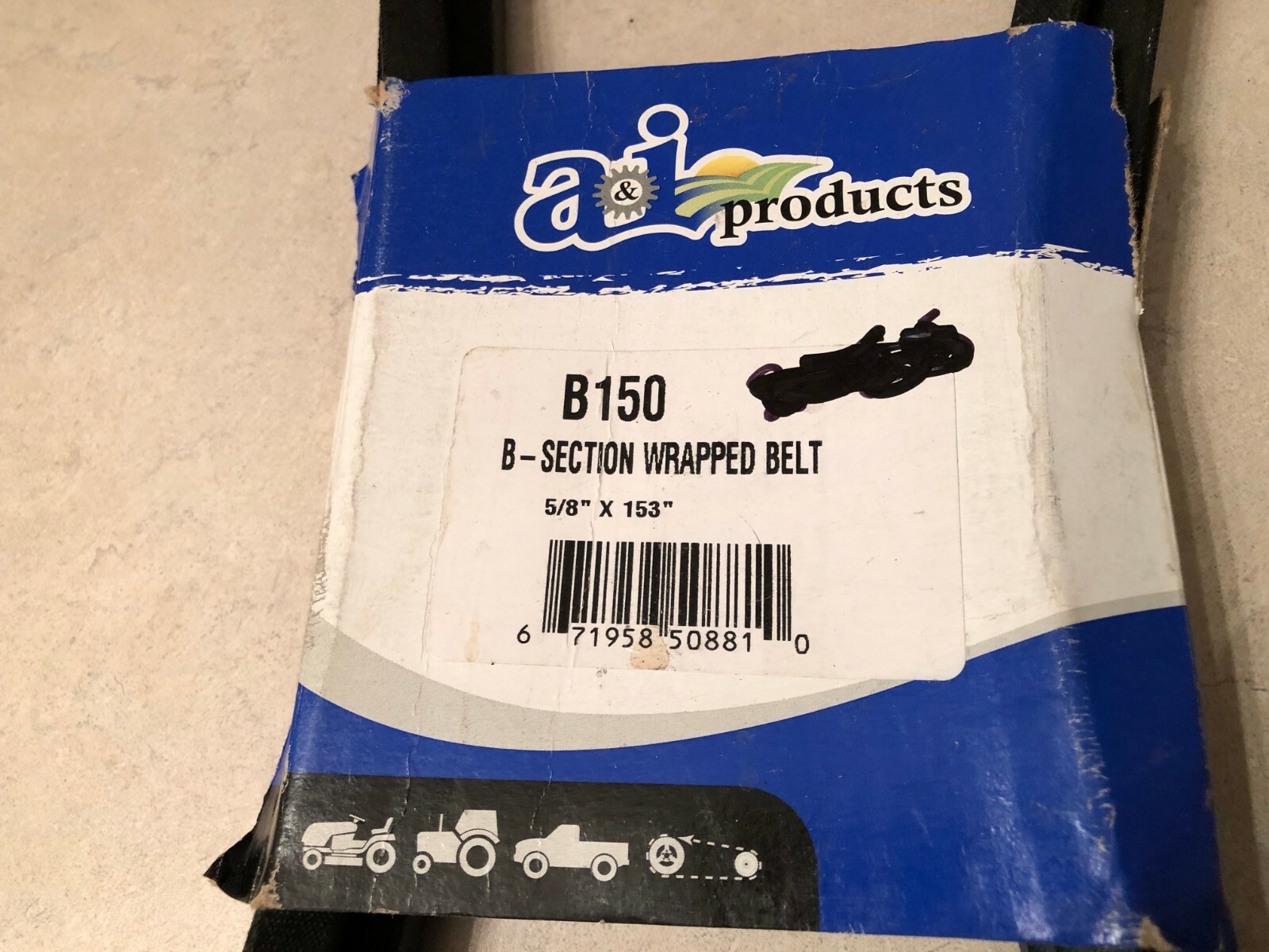 A&I PRODUCTS B150 B-SECTION WRAPPED BELT 5L1530 FREE SHIP