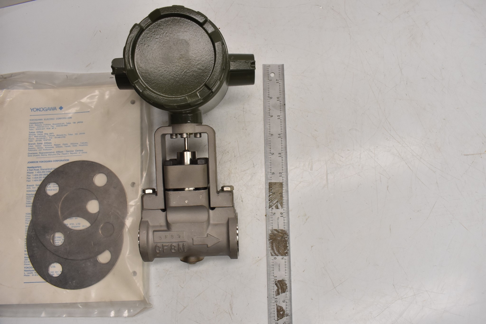 Johnson Yokogawa Yewflo Vortex FlowMeter YF102-AGSB2A-S3S3*C/F MF 24VDC