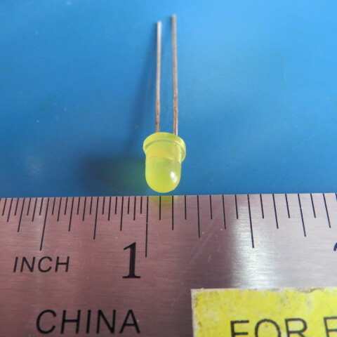 LENLITE LLL4553 Qty of 100 per Lot LED YELLOW DIFFUSED 5MM 100/BAG LENLITE