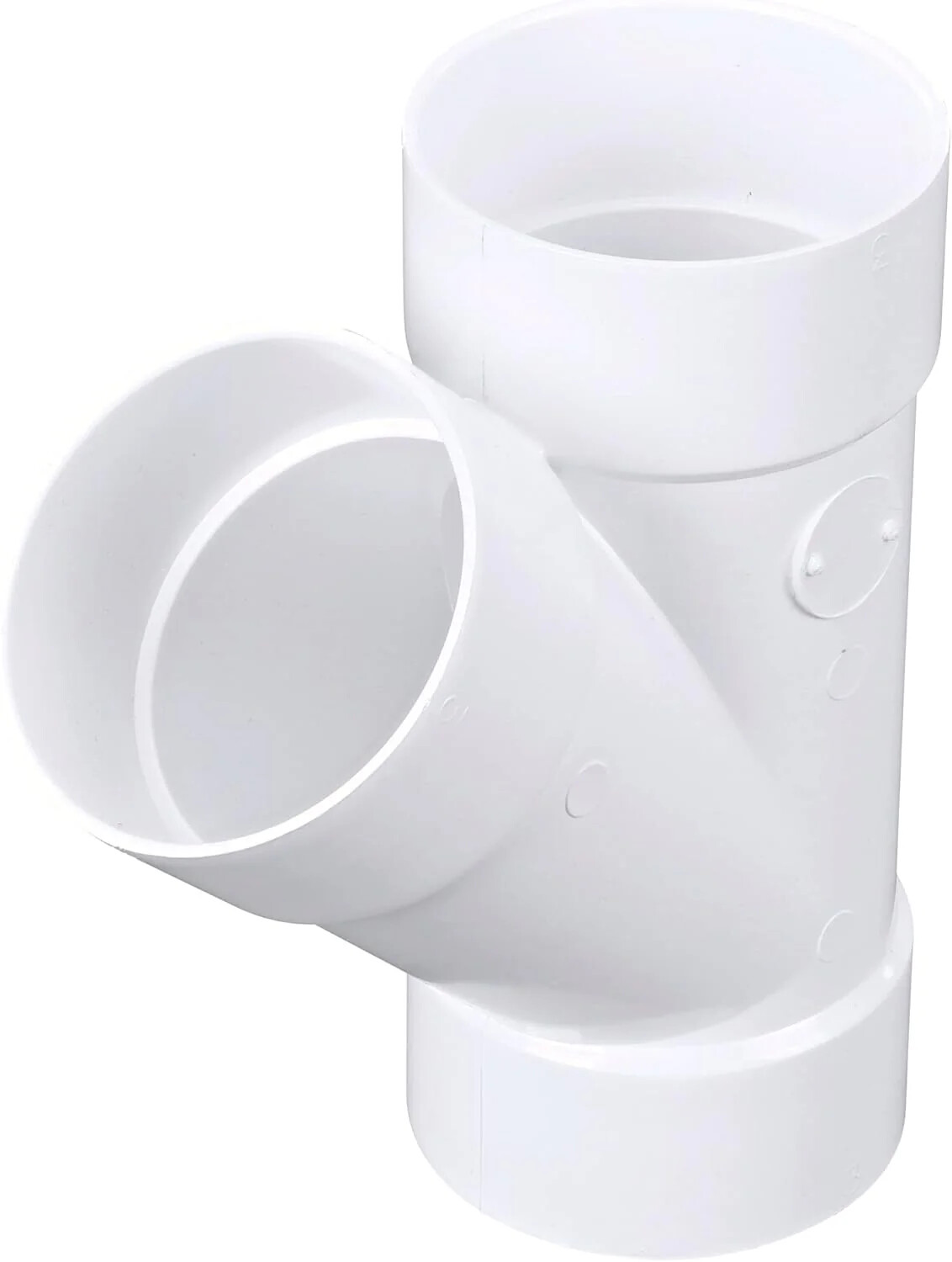 NDS 3″ X 3″ X 3″ Hub Wye White PVC Sewer & Drain 45D Solvent Weld