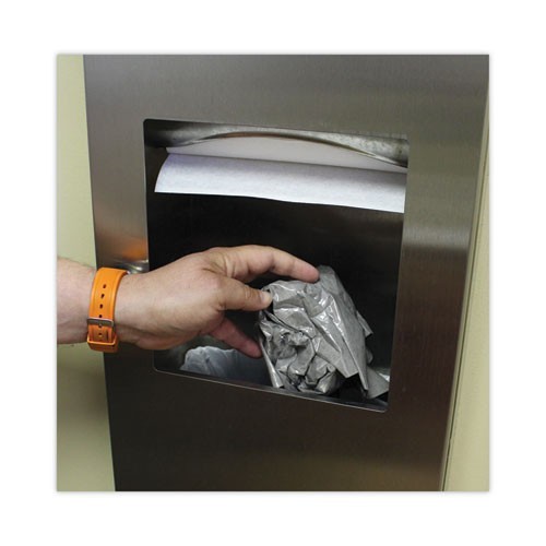 TOLCO Komodo Urinal Mat, Shield-Shaped, Gray Smooth Surface, 18″ x 20″, 6/Carton