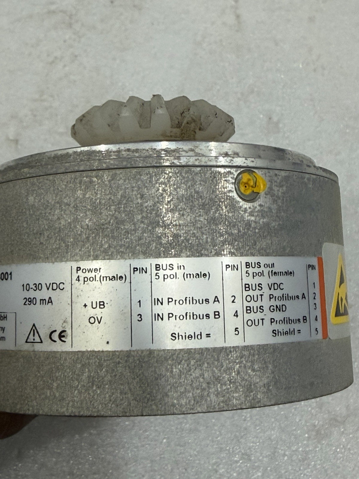 Kubler 8.9080.1132.3001 Absolute Rotary Encoder Profibus 10-30VDC