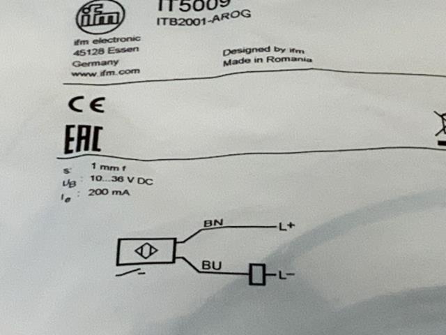 NEW Lot of (2) IFM Electronics Inductive Sensor – ITB2001-AROG w/Warranty