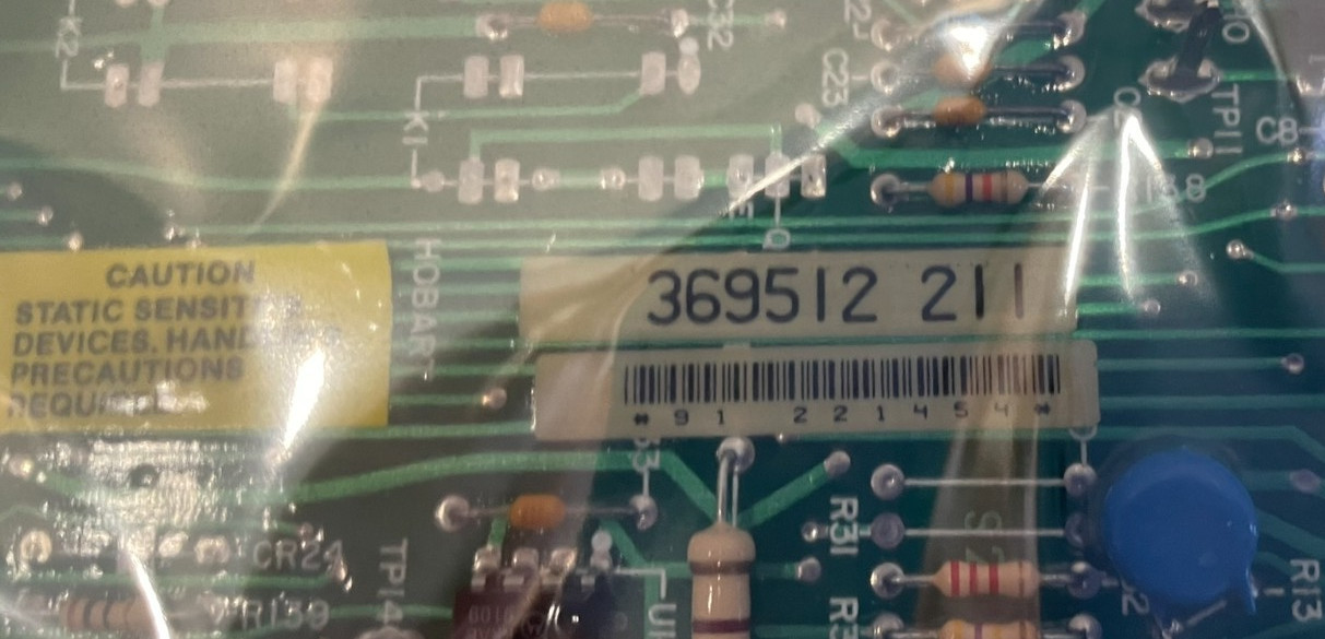 NEW HOBART 369512 2 PC. BOARD R11
