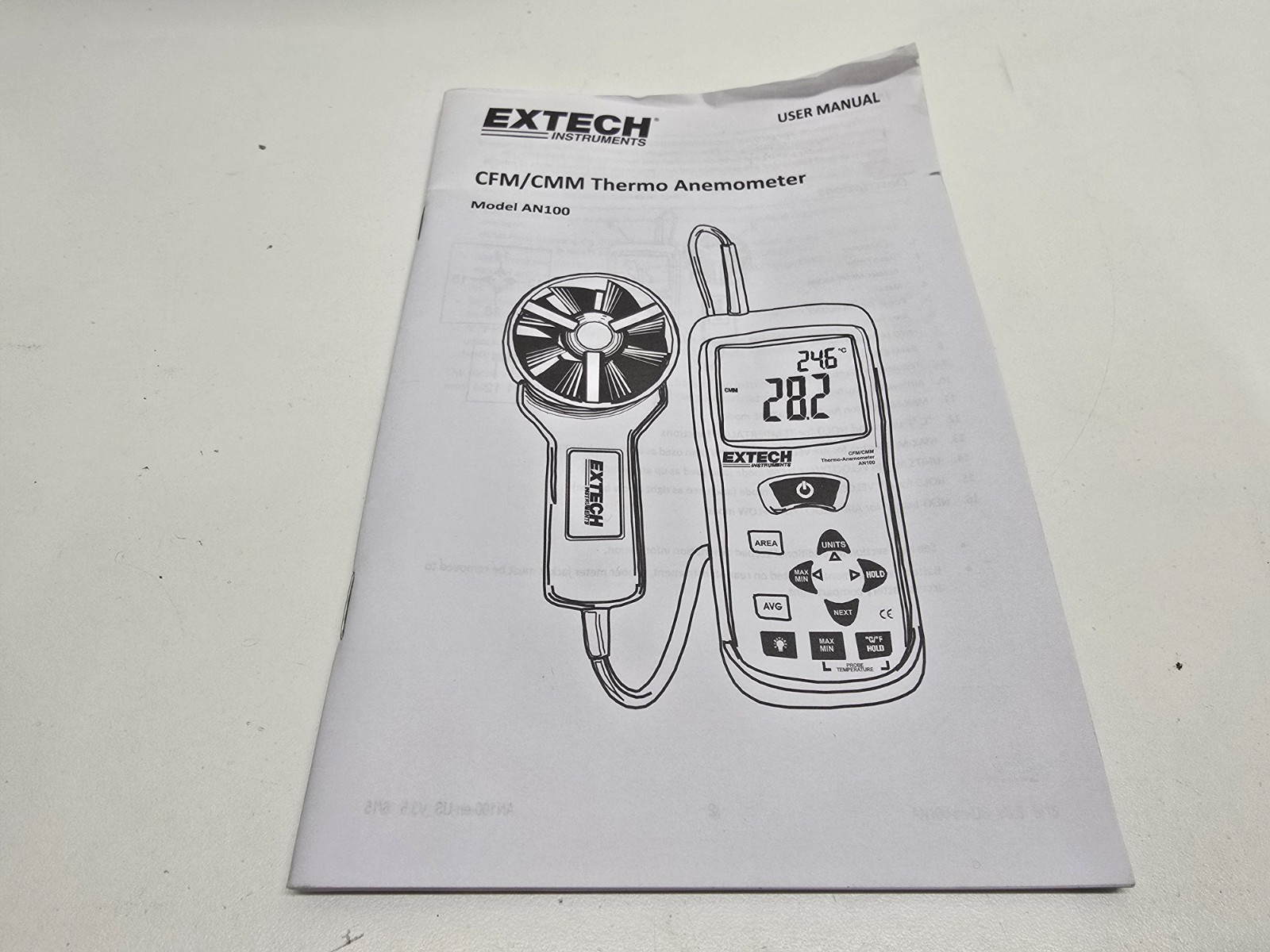 NEW IN BOX! EXTECH THERMO-ANEMOMETER AN100