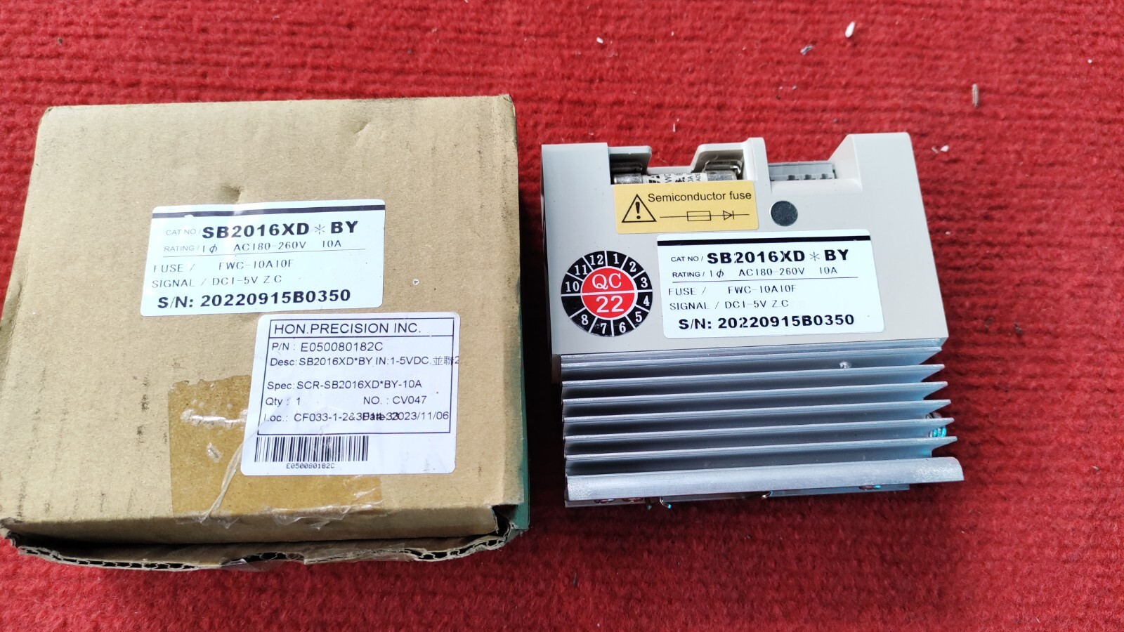 P:70 Zerospan SB2016XD*AY Heatsoft Power DC4-20mA , Ac180-260V , EN60947-1