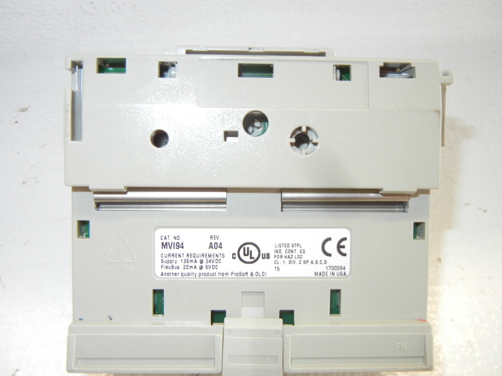 PROSOFT MVI94 REV. A04 USED FLEX I/O MULTI-VENDOR INTERFACE MODULE MVI94GSC