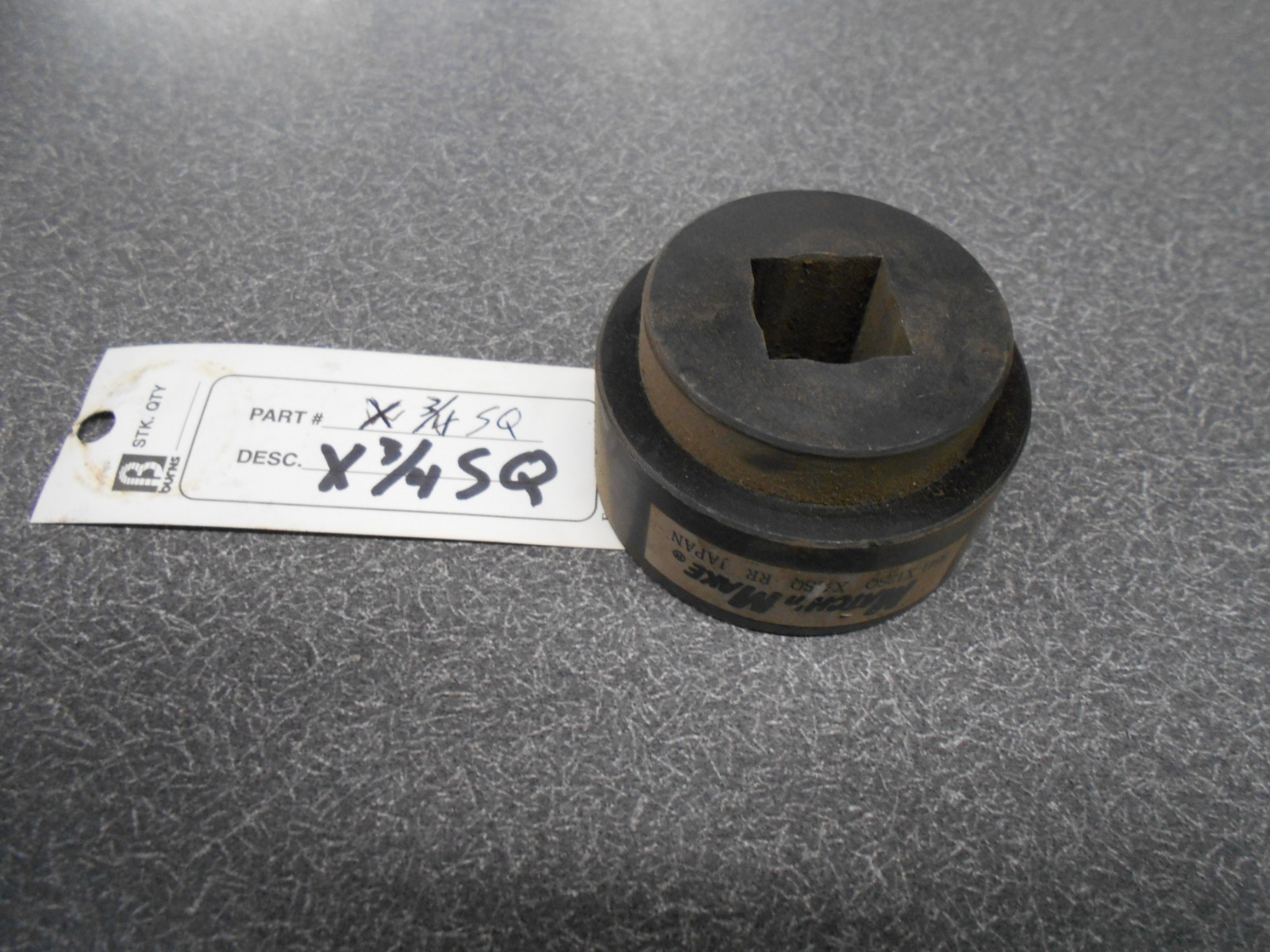 Weld-On Hub, Series X3/4SQ Square Bore. Burns/Tisco. NOS! X-3/4SQ